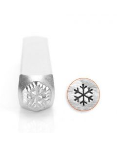 Slagstempel Sneeuw vlok, hoogte 6 mm