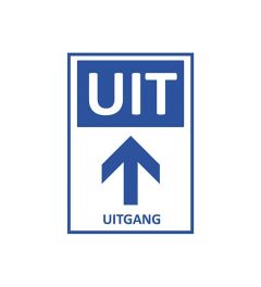 Uitgang | ← ↑ → | Bewegwijzeringsbord | A4 of A3