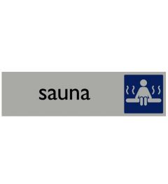 Pictogrambord | Sauna | 165 x 44 mm