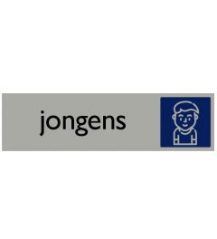 Informatiebord | Jongens | 165 x 44 mm