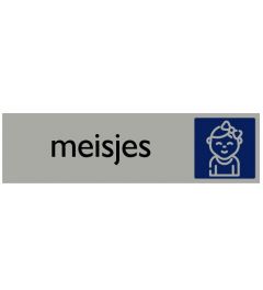 Informatiebord | Meisjes | 165 x 44 mm