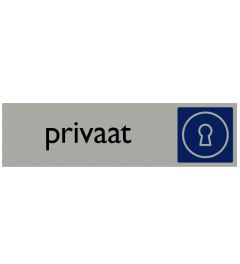 Informatiebord | Privaat | 165 x 44 mm