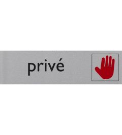 Pictogrambord Privé 165 x 44 mm 