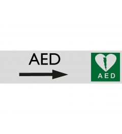 Pictogrambord AED rechts 165 x 44 mm