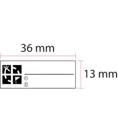 Geocachingstempel 36x13 mm