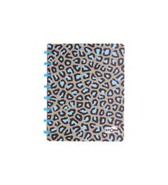 Atoma | Notebook Systeem | Leopard | A5 | licht blauw