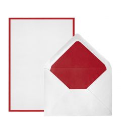 Crown Mill | enveloppen en vellen A5 | wit - rood